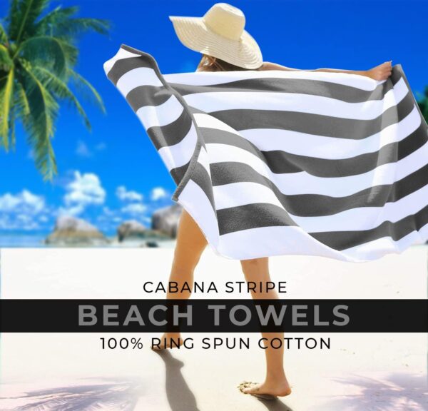 Cabana Stripe Beach & Pool Towels 30x60 Inches - Image 4