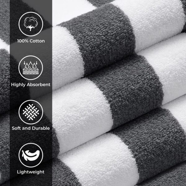 Cabana Stripe Beach & Pool Towels 30x60 Inches - Image 14