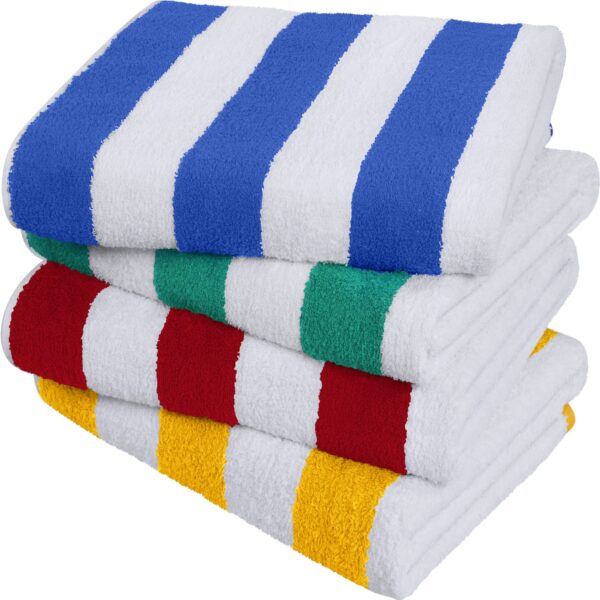 Cabana Stripe Beach & Pool Towels 30x60 Inches - Image 3