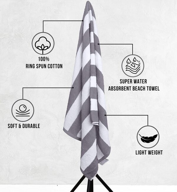 Cabana Stripe Beach & Pool Towels 30x60 Inches - Image 11