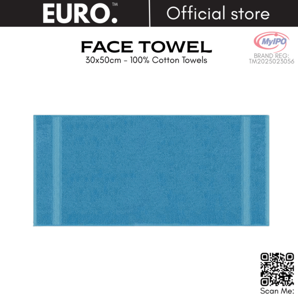 EURO Face Towel 30x50cm High Quality Cotton Yarn - Image 5