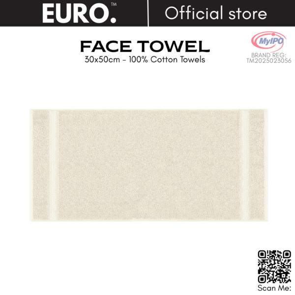 EURO Face Towel 30x50cm High Quality Cotton Yarn - Image 7