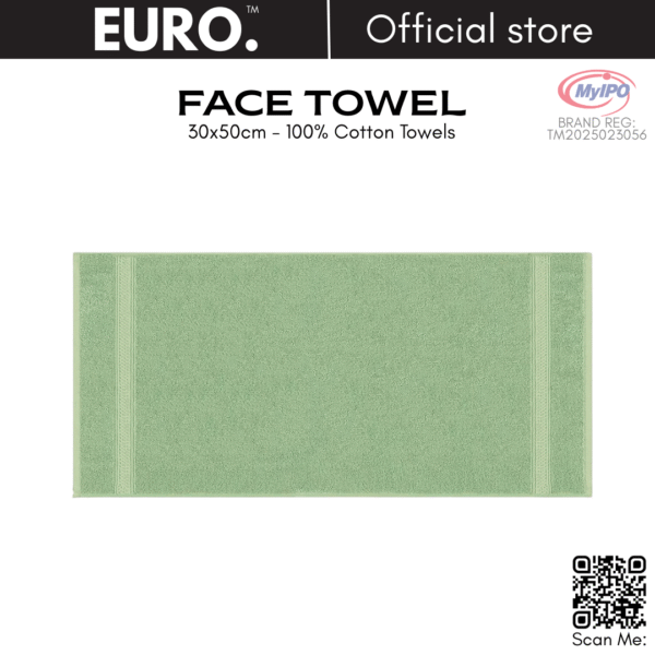 EURO Face Towel 30x50cm High Quality Cotton Yarn - Image 4