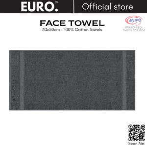 EURO Face Towel 30x50cm High Quality Cotton Yarn