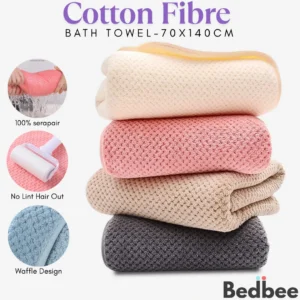 Bath Towel Cotton Fiber 70x140cm